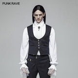 Gentleman Punk V-Ausschnitt Einfache Weste für Männer
