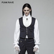 Gentleman Punk V-Ausschnitt Einfache Weste für Männer
