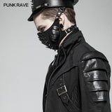Dunkle Punk-Maske für Mann und Frau mit Nietendekoration