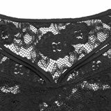 Sexy Perspektive Spitze Gothic T-Shirt für Frauen