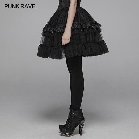 Lolita Short Tulle Tutu Halber Rock Für Frauen