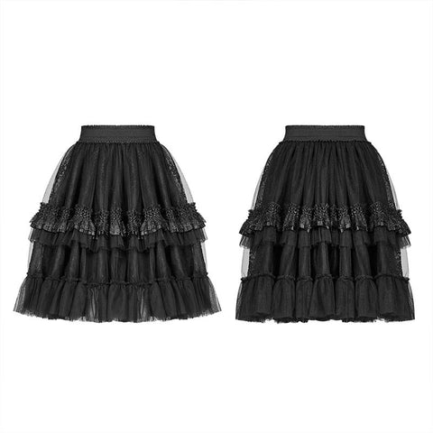 Lolita Short Tulle Tutu Halber Rock Für Frauen