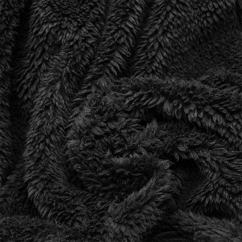 Damen Gothic Lolita Langarm Mittellanger Samtmantel