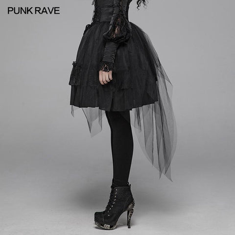 Lolita Butterfly Mesh Halber Rock