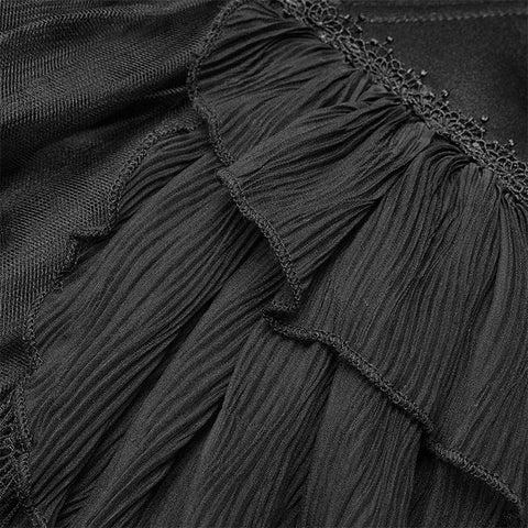 Lolita Sweetheart Neck Rüschen Unregelmäßiges Spitzenkleid