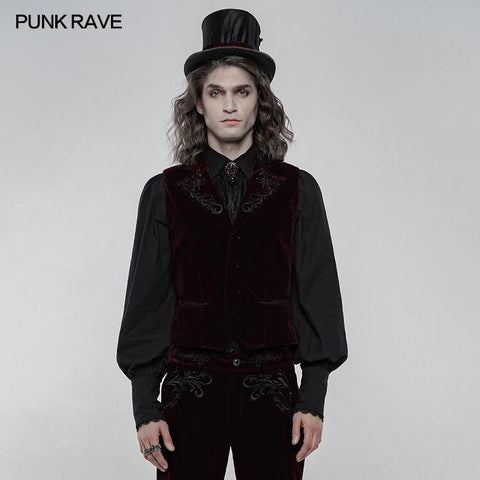 Exquisit bestickte Gothic Weste