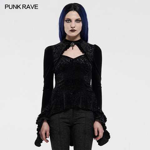 Wunderschönes Gothic Velvet Shadow Flower T-Shirt
