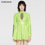 Punk Glitzerndes sexy kurzes Kleid