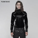 Gothic Imitation Haifischhaut Langarm T-Shirt