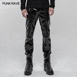 Punk Mechanical Patent pu Lederhose