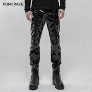 Punk Mechanical Patent pu Lederhose