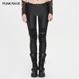 Punk Handsome Tight PU Lederhose
