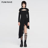 Punk gestrickte asymmetrische Kleider
