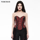 Goth Mottled Beaded Waist Seal Coset