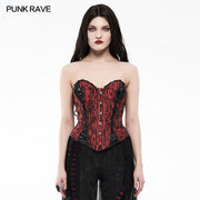 Goth Mottled Beaded Waist Seal Coset