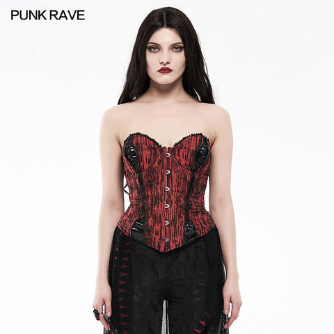 Goth Mottled Beaded Waist Seal Coset