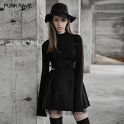 Dark Girl Ein Pendel Plaid Suspender Half Skirt