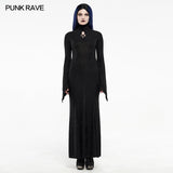 2020 Gothic Jacquard Strickkleid