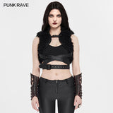 Punk Short Stand Collar Weste