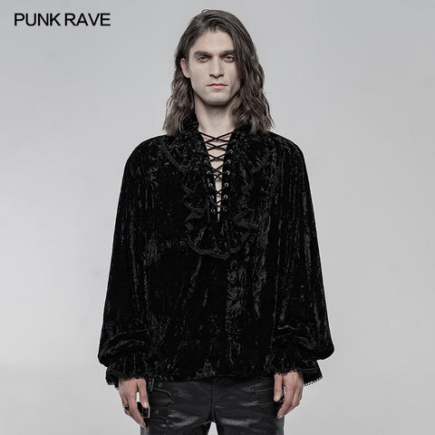 Gothic Shirt aus Samt