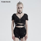 Kurzarm-T-Shirt mit Punkverband
