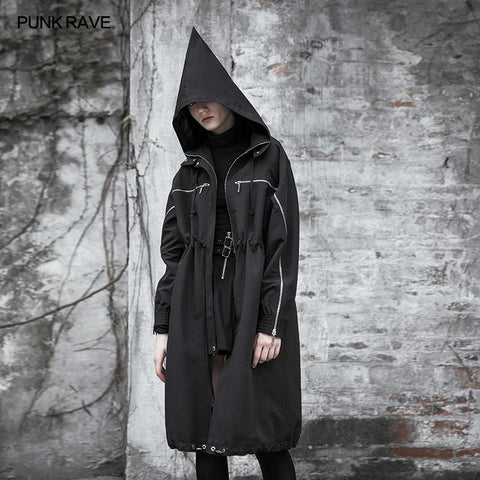 Wizard Hat Drawstring Lose lange Windjacke