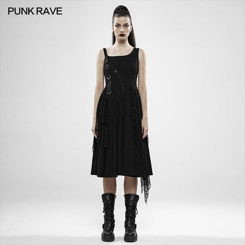 Punk Rebellious Girl Unregelmäßiges Kleid