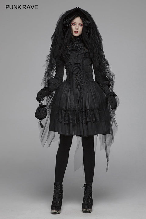 Dark Gothic Exquisite Lace Wallets für Frauen