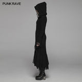 Gothic Woolen Cardigan Hooded Langarmmantel - Dick