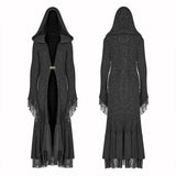 Gothic Woolen Cardigan Hooded Langarmmantel - Dick