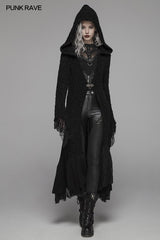Gothic Woolen Cardigan Hooded Langarmmantel - Dick
