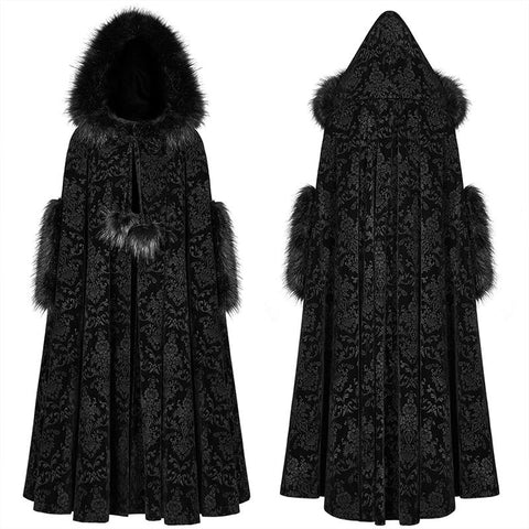 Gothic Winter Wunderschöner Kapuzenmantel für Frauen