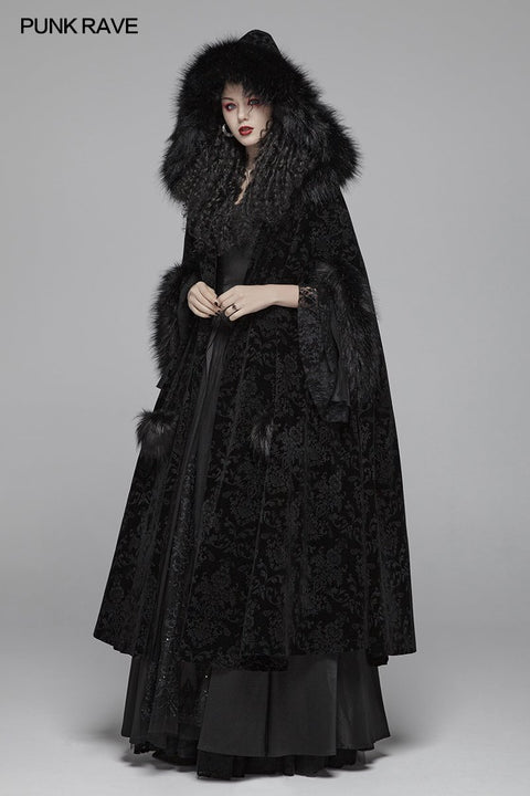Gothic Winter Wunderschöner Kapuzenmantel für Frauen