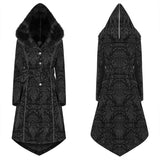 Mittellanger Mantel des gotischen Musters mit spitzem Hut für Frauen