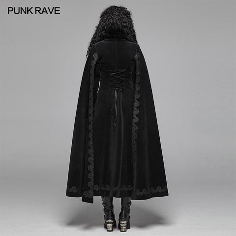 Gothic Vintage wunderschöne lange Mantel V-Ausschnitt Umhang für Frauen