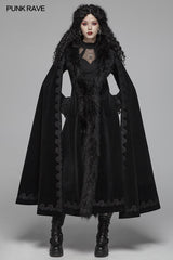 Gothic Vintage wunderschöne lange Mantel V-Ausschnitt Umhang für Frauen