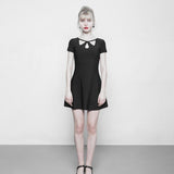 Sexy Hollow Ein Pendel Slim Strick Gothic Kleid