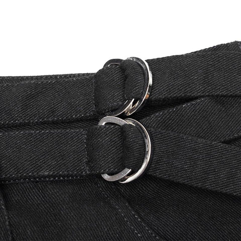 Doppelgürtel Row Buckle Punk Fake Half Rock