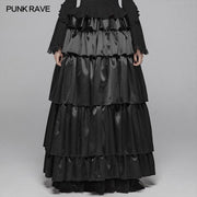 Gotisches mehrschichtiges Kleid mit Gummiband