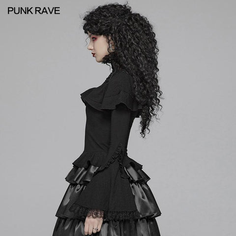 Lolita Lace Turtleneck Langarm T-Shirt