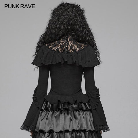 Lolita Lace Turtleneck Langarm T-Shirt