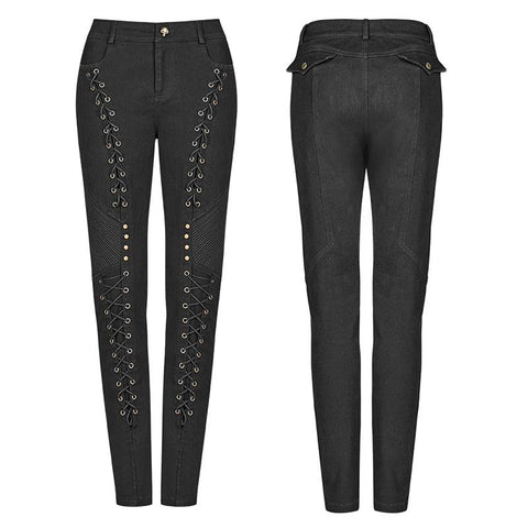 Steam Punk Elasticity Denim Seilhose