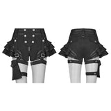 Steampunk Short Jean Lolita Hose mit verstellbarem abnehmbarem Gürtel
