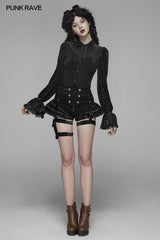 Steampunk Short Jean Lolita Hose mit verstellbarem abnehmbarem Gürtel