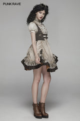Steam Punk Lolita Kleid mit Schnürrücken
