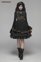 Steam Punk Lolita Kleid mit Schnürrücken