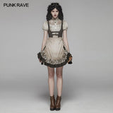 Steam Punk Lolita Kleid mit Schnürrücken
