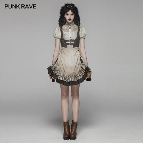 Steam Punk Lolita Kleid mit Schnürrücken
