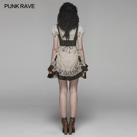 Steam Punk Lolita Kleid mit Schnürrücken