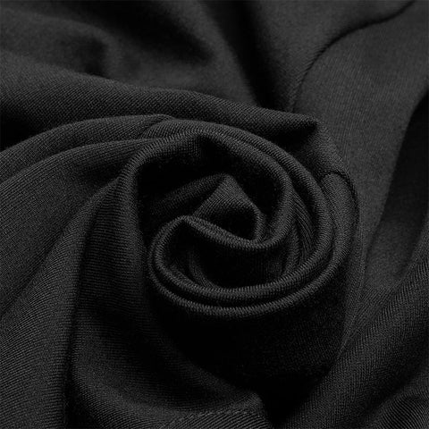 PUNK High Neck Langarmkleid für Frauen